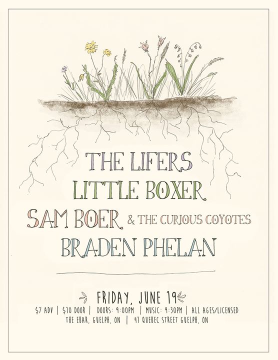 The Lifers | Little Boxer | Sam Boer and the Curious Coyotes | Braden Phelan @ The eBar!